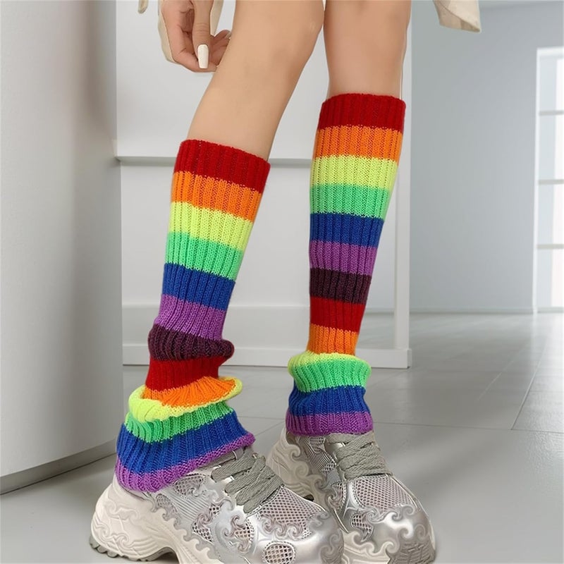 Insdark Goth Leg Warmers Women Japanese Gothic Y2k Harajuku Grunge Emo Punk 80s - Image 4